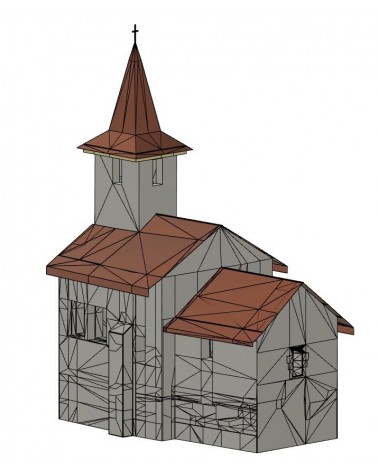 Modelul 3D al Bisericii "Sf. Gheorghe" din Streisangiorgiu