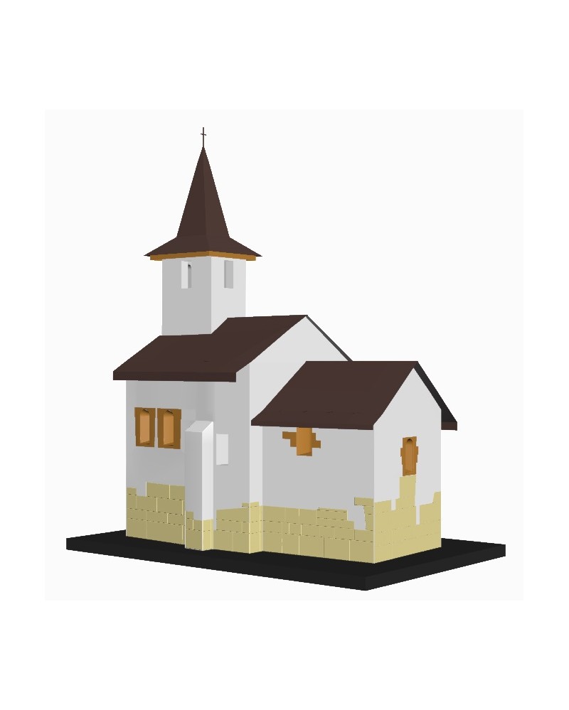 Modelul 3D al Bisericii de Piatră "Sf. Gheorghe" din Streisângiorgiu